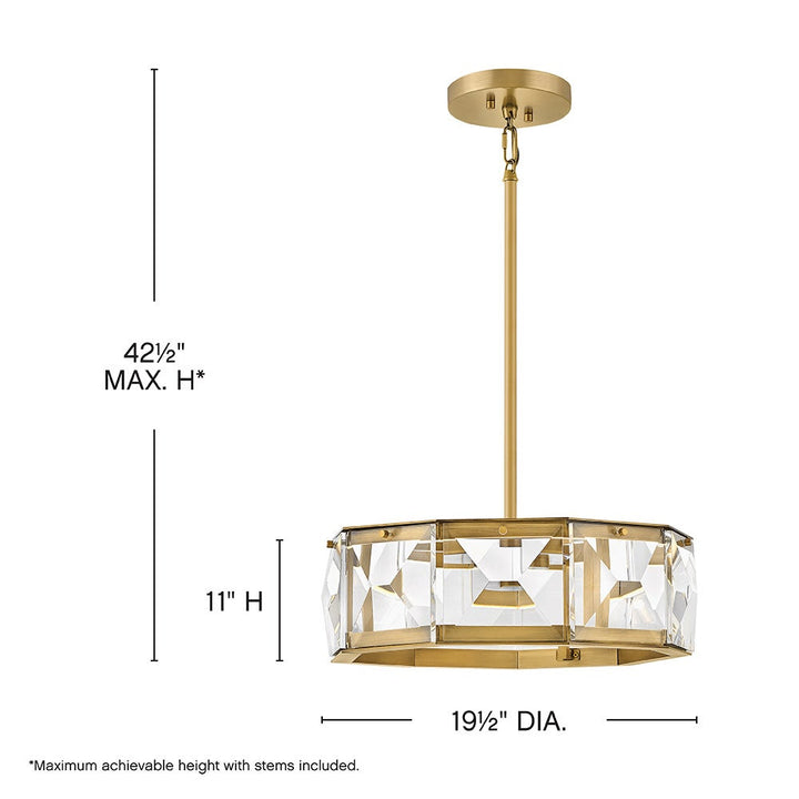 Jolie Medium LED Convertible Semi-flush Mount