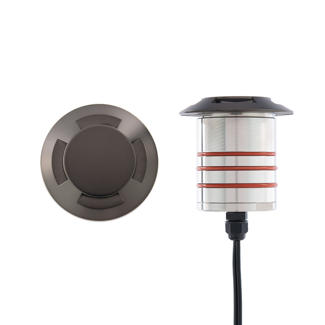 2" Inground Recessed Round Quad Directional