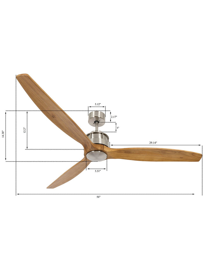 Lucci Air Akmani 60" DC Ceiling Fan