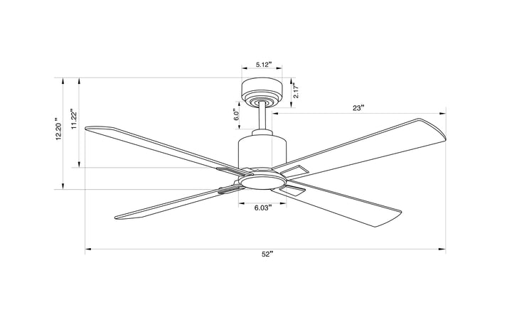 Lucci Air Climate 52" DC Ceiling Fan