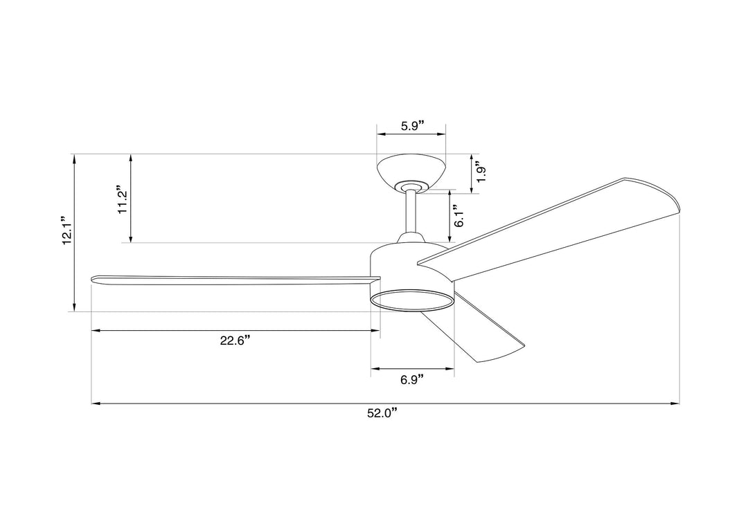Lucci Air Climate III 52" DC Ceiling Fan