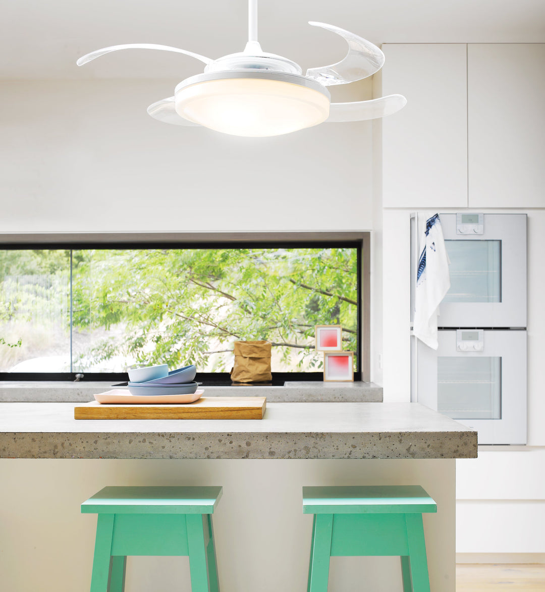 Fanaway Evo 2 48" Retractable Blade Ceiling Fan with LED Light