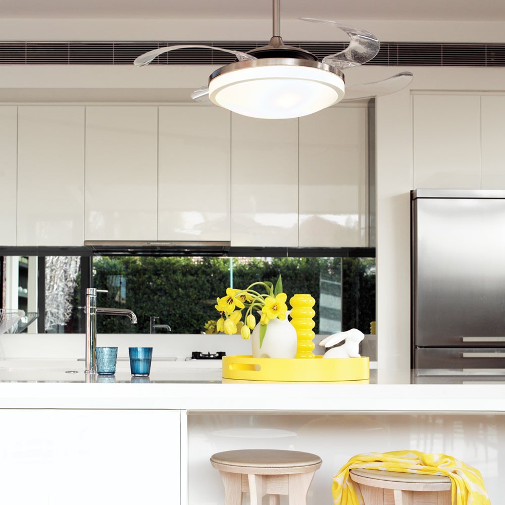 Fanaway Evo 2 48" Retractable Blade Ceiling Fan with LED Light by Beacon Lighting - view 2
