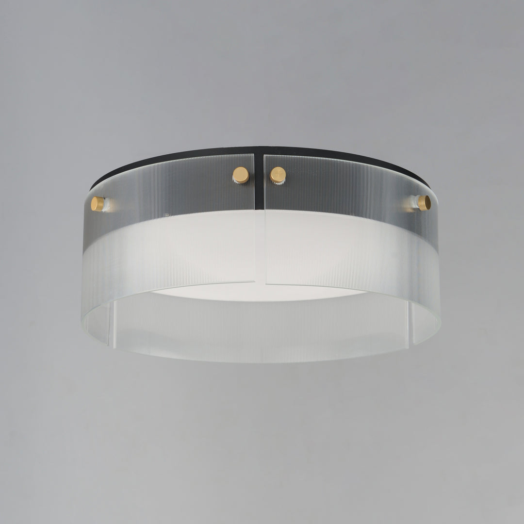 Spectre 16" Flush Mount Black / Natural Aged Brass alternate view