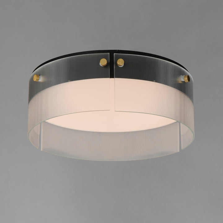 Spectre 16" Flush Mount Black / Natural Aged Brass alternate view