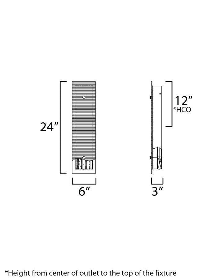 Spectre Wall Sconce dimensions diagram