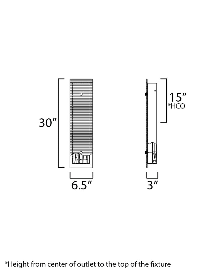 Spectre Wall Sconce dimensions diagram