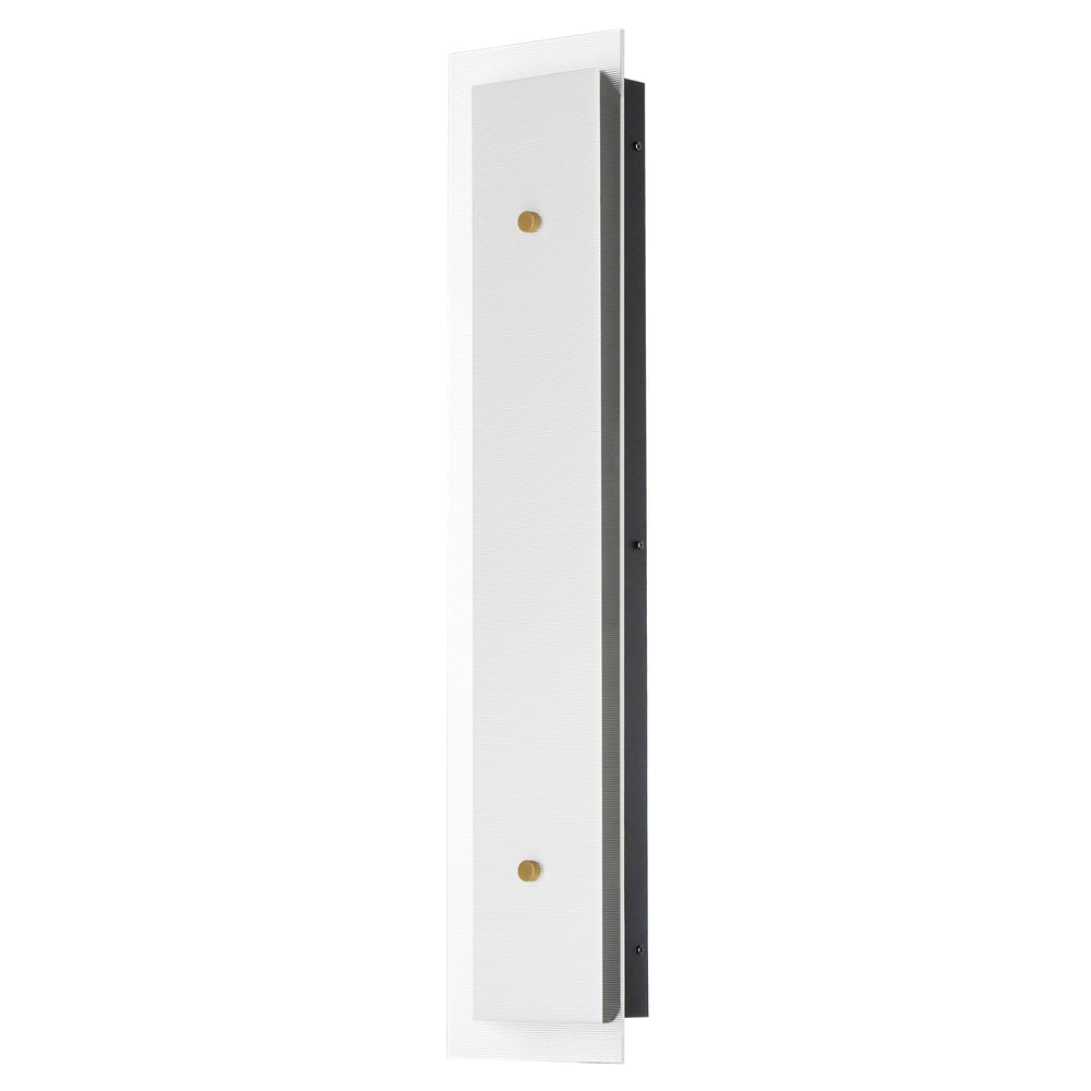 Spectre Wall Sconce Black / Natural Aged Brass
