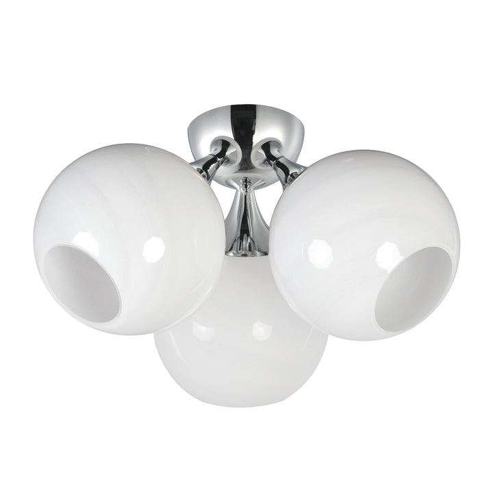 Neve 3-Light Semi Flush Polished Chrome