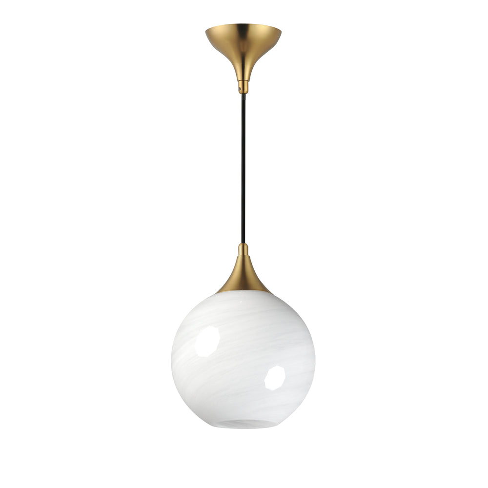 Neve Single Pendant Natural Aged Brass