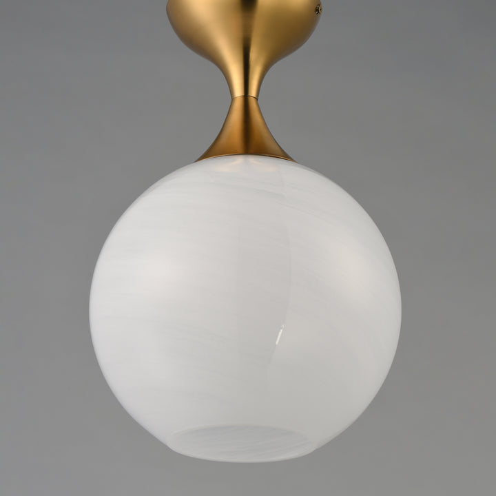 Neve Flush Mount Natural Aged Brass alternate view