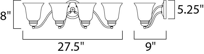 Basix Bath Vanity dimensions diagram