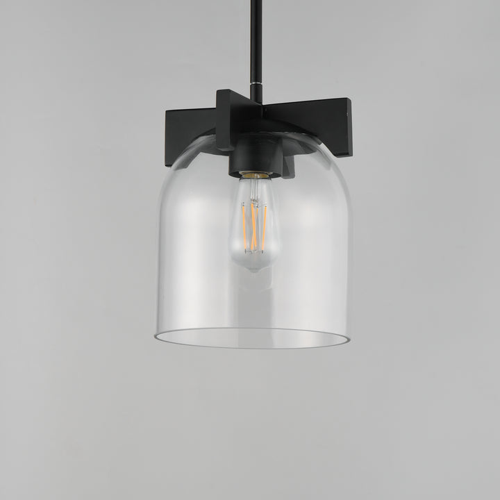 Scoop 1-Light Pendant/Flush Mount Black (CLBK) alternate view