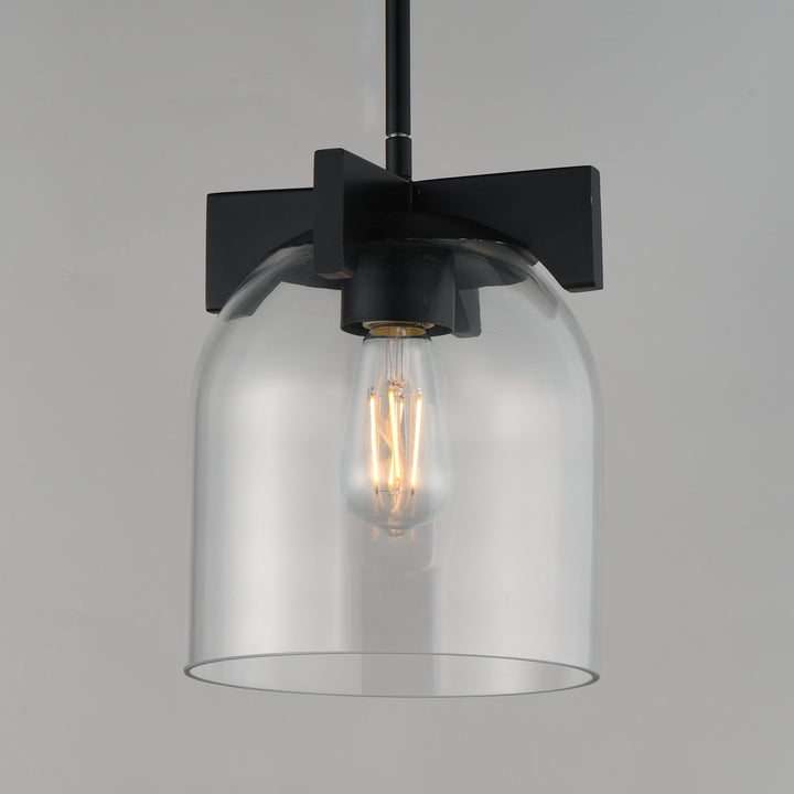 Scoop 1-Light Pendant/Flush Mount Black (CLBK) alternate view