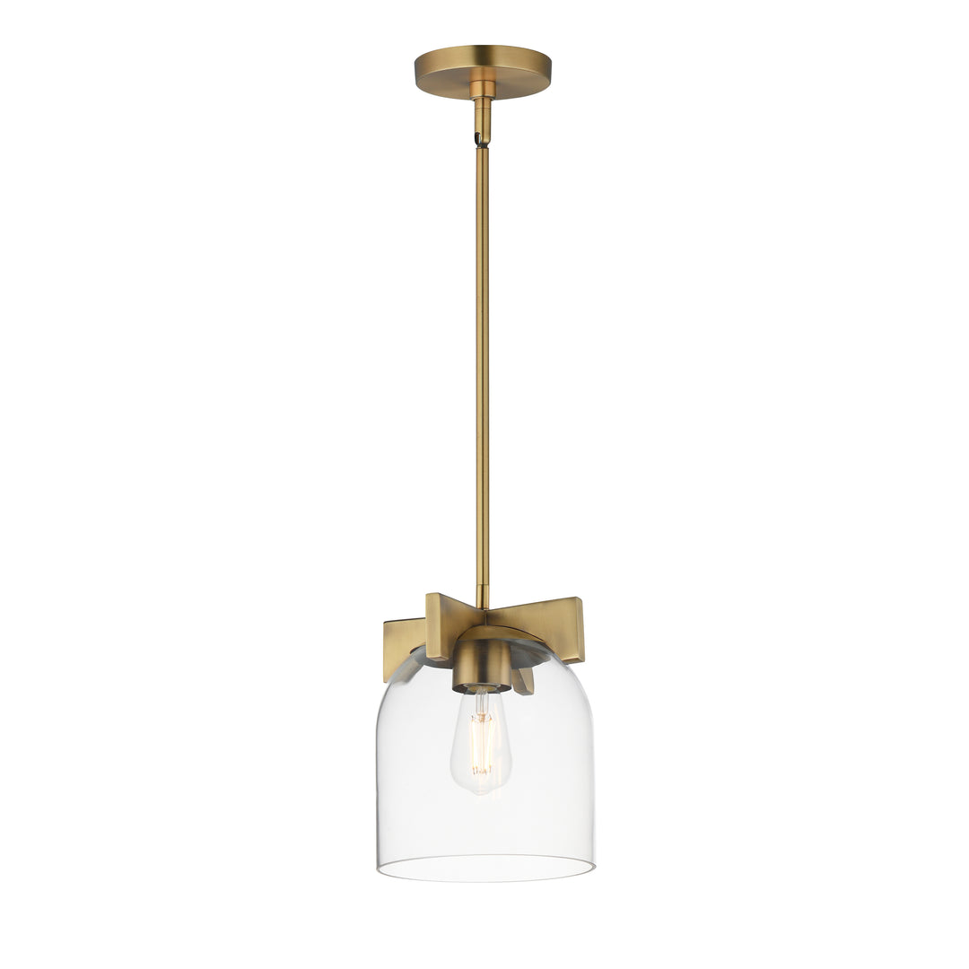 Scoop 1-Light Pendant/Flush Mount Natural Aged Brass (CLNAB)