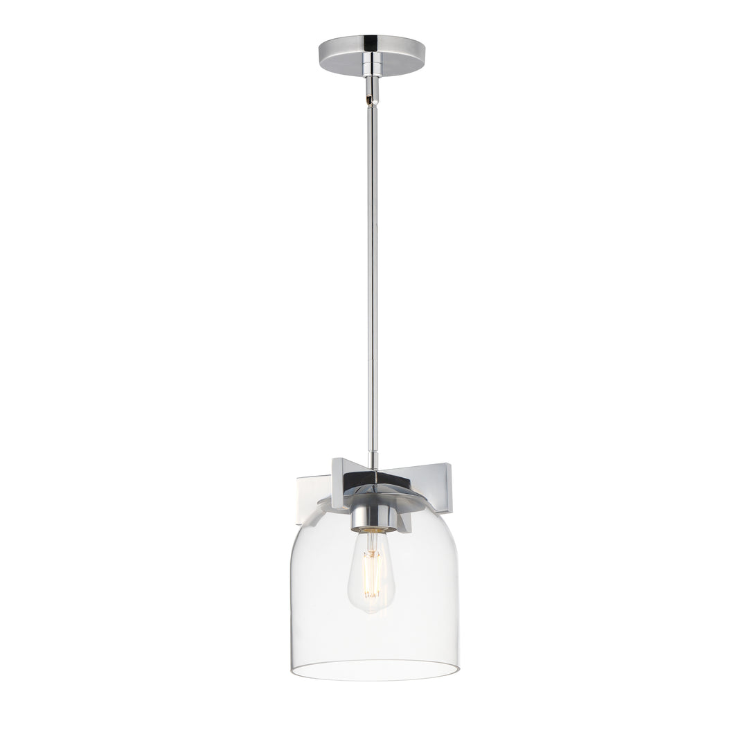 Scoop 1-Light Pendant/Flush Mount Polished Chrome (CLPC)