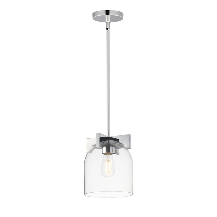 Scoop 1-Light Pendant/Flush Mount Polished Chrome (CLPC)