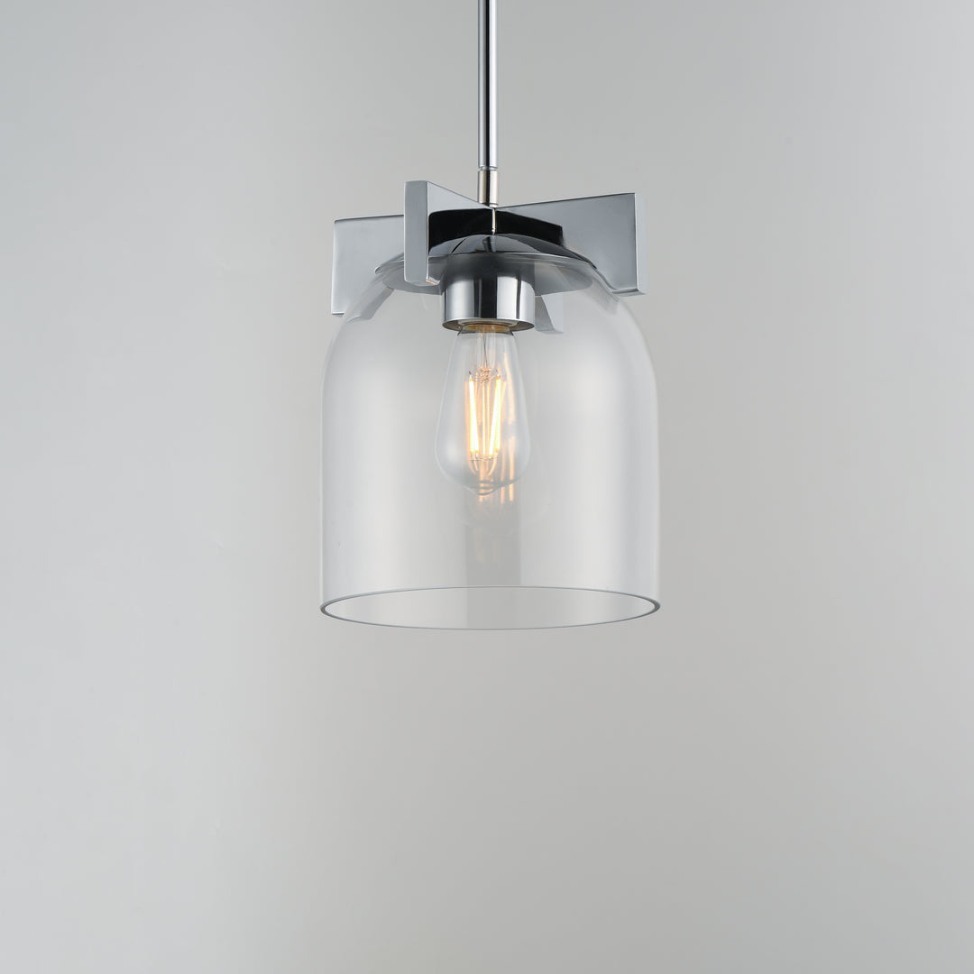 Scoop 1-Light Pendant/Flush Mount Polished Chrome (CLPC) alternate view