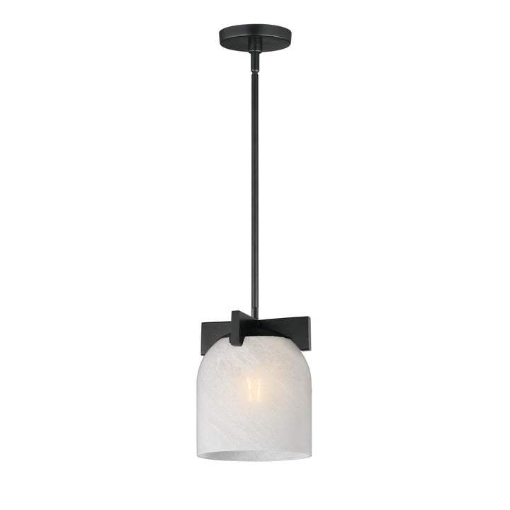 Scoop 1-Light Pendant/Flush Mount Black (MRBK)