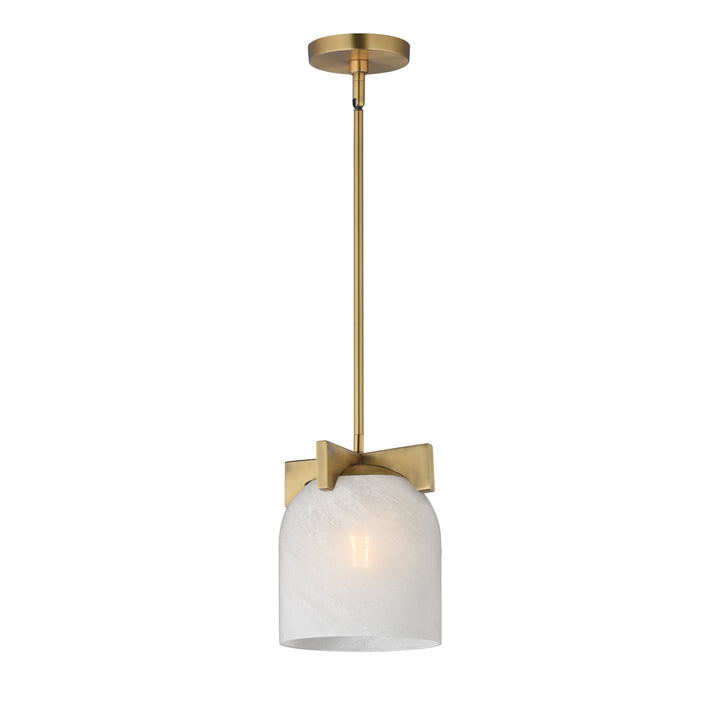 Scoop 1-Light Pendant/Flush Mount Natural Aged Brass (MRNAB)