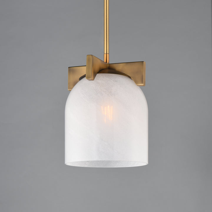 Scoop 1-Light Pendant/Flush Mount Natural Aged Brass (MRNAB) alternate view