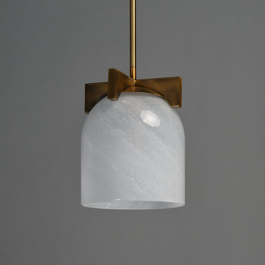 Scoop 1-Light Pendant/Flush Mount Natural Aged Brass (MRNAB) alternate view
