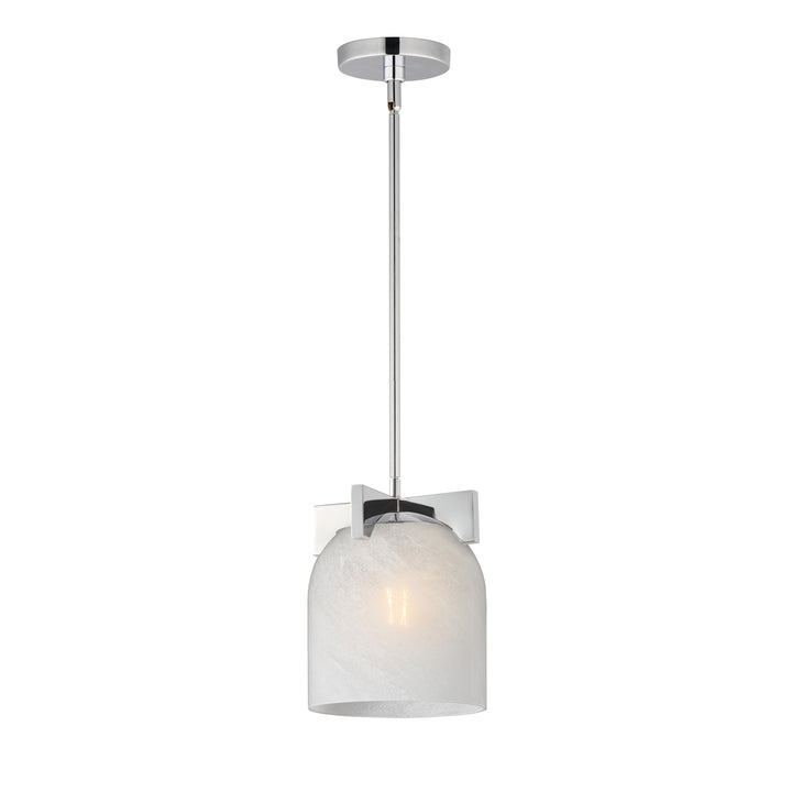 Scoop 1-Light Pendant/Flush Mount Polished Chrome (MRPC)