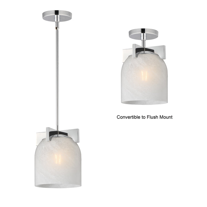 Scoop 1-Light Pendant/Flush Mount Polished Chrome (MRPC) alternate view