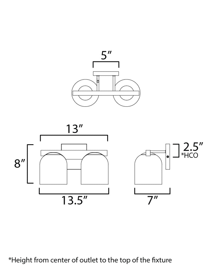 Scoop Bath Vanity dimensions diagram