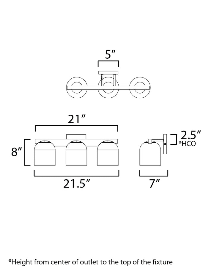 Scoop Bath Vanity dimensions diagram