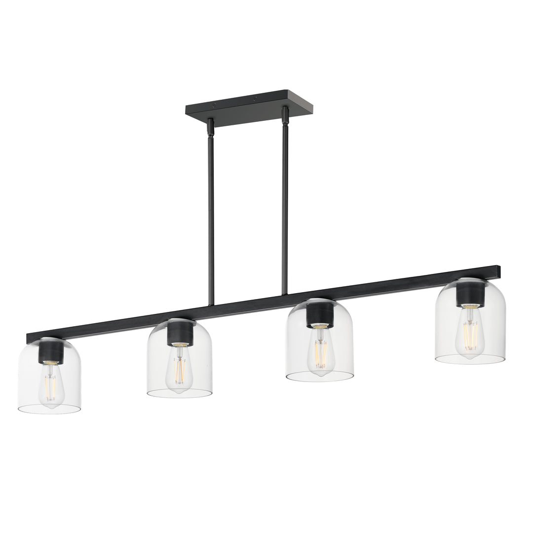 Scoop 4-Light Linear Pendant Black (CLBK)