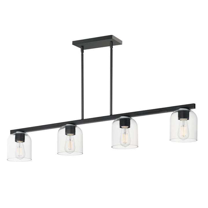 Scoop 4-Light Linear Pendant Black (CLBK)