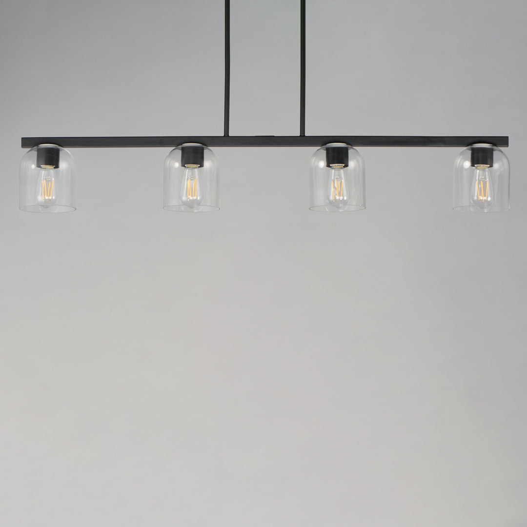 Scoop 4-Light Linear Pendant Black (CLBK) alternate view