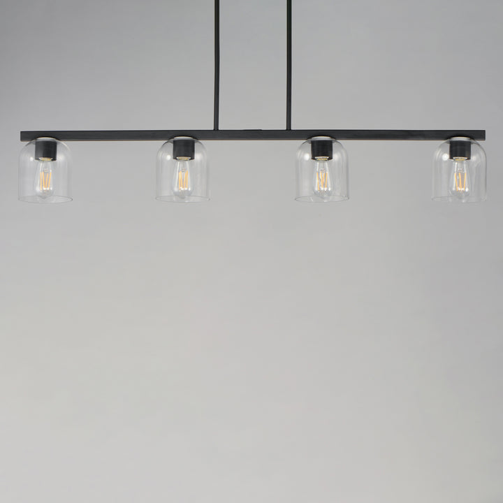 Scoop 4-Light Linear Pendant Black (CLBK) alternate view