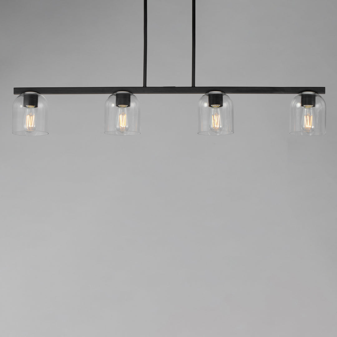 Scoop 4-Light Linear Pendant Black (CLBK) alternate view