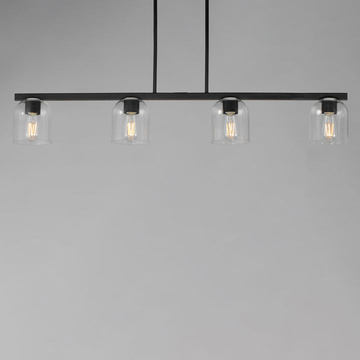 Scoop 4-Light Linear Pendant Black (CLBK) alternate view