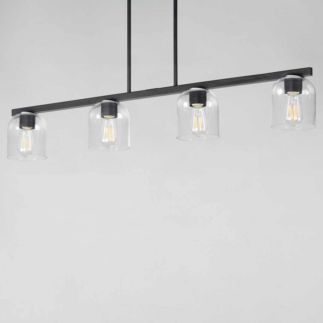 Scoop 4-Light Linear Pendant Black (CLBK) alternate view