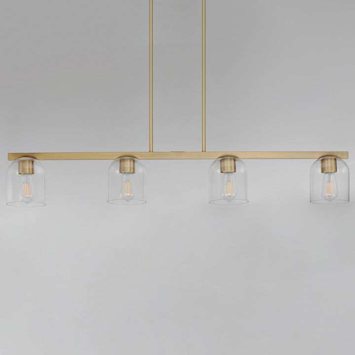 Scoop 4-Light Linear Pendant Natural Aged Brass (CLNAB) alternate view