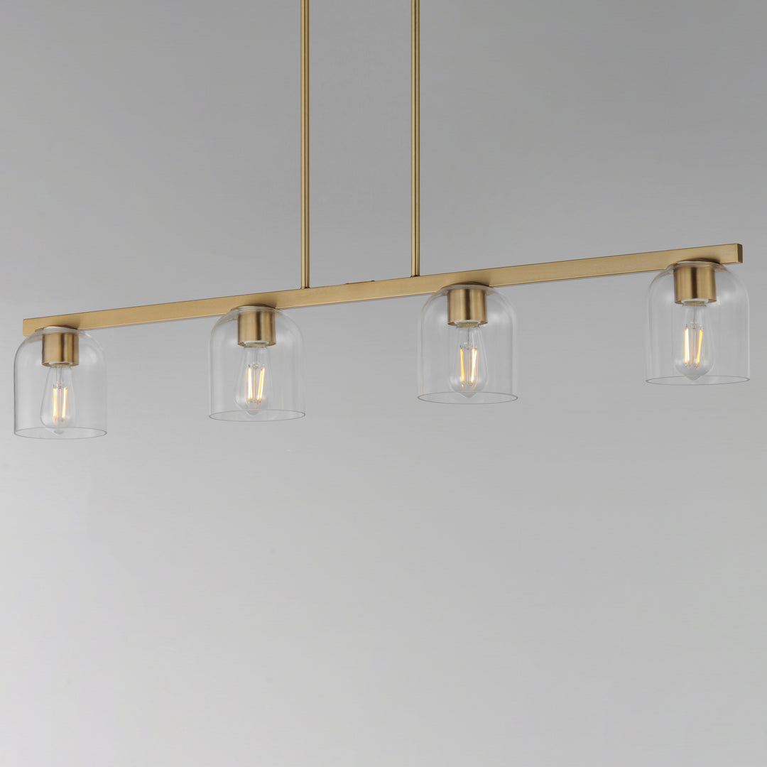 Scoop 4-Light Linear Pendant Natural Aged Brass (CLNAB) alternate view
