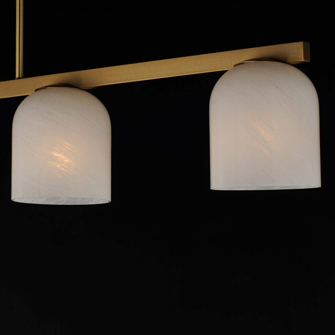 Scoop 4-Light Linear Pendant Natural Aged Brass (MRNAB) alternate view
