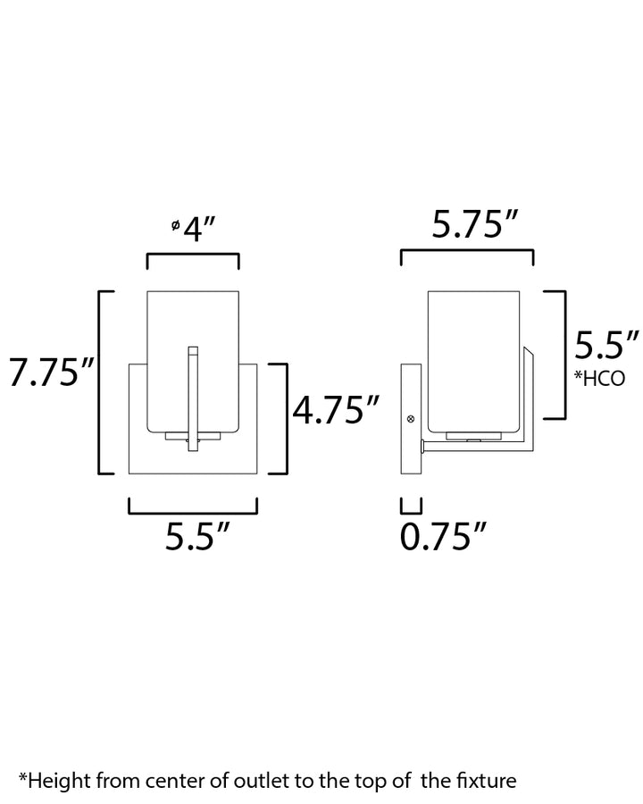 Dart Bath Vanity dimensions diagram