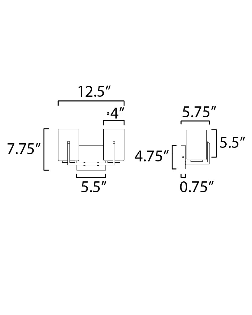 Dart Bath Vanity dimensions diagram