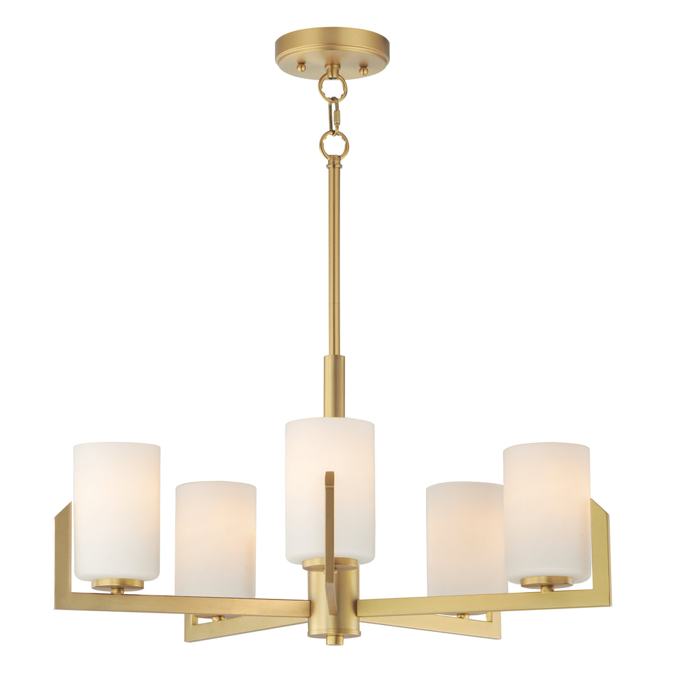 Dart Chandelier Natural Aged Brass