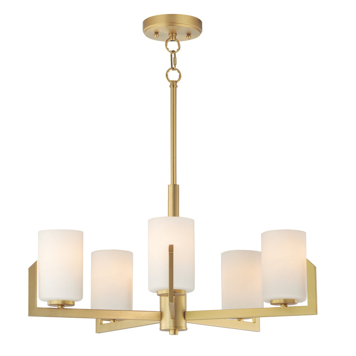 Dart Chandelier Natural Aged Brass
