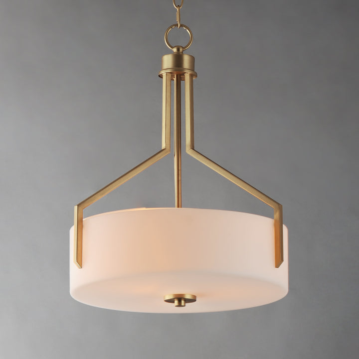 Dart 3-Light Pendant Natural Aged Brass alternate view