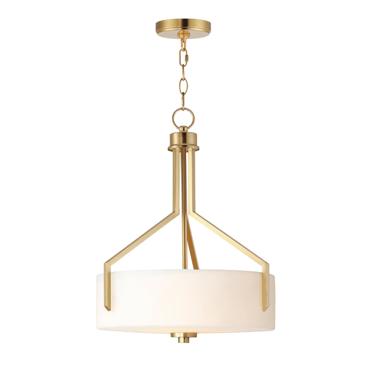 Dart 3-Light Pendant Satin Brass