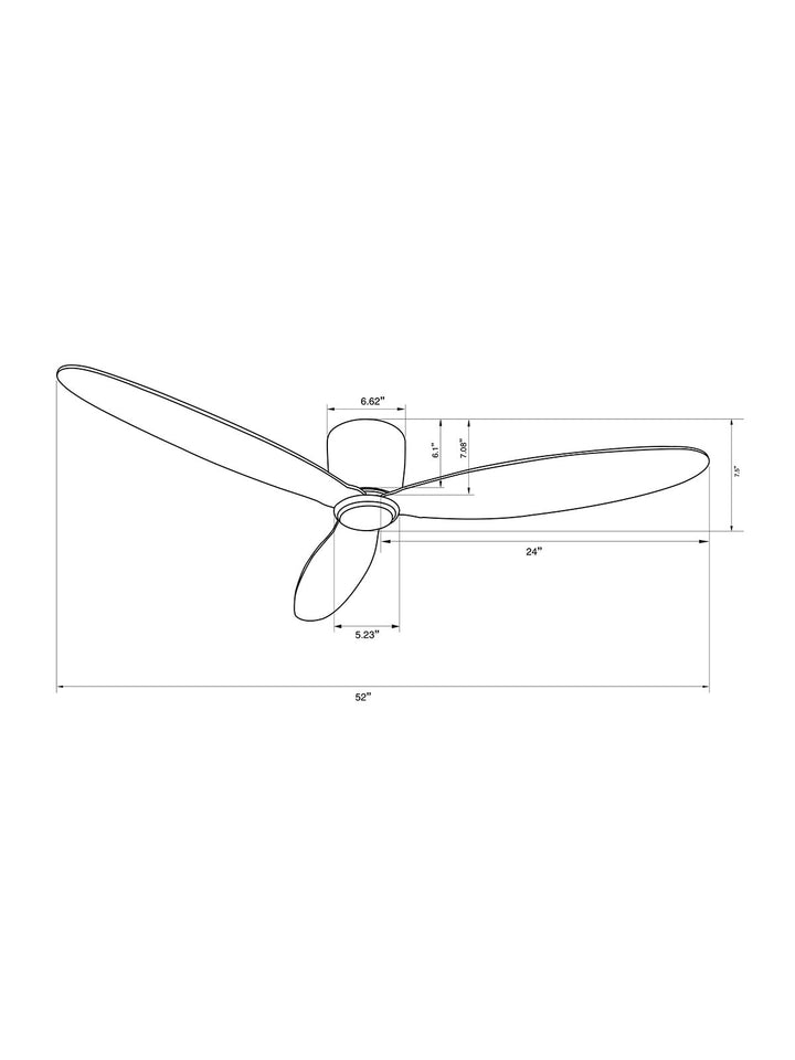 Lucci Air Radar 52" DC Ceiling Fan