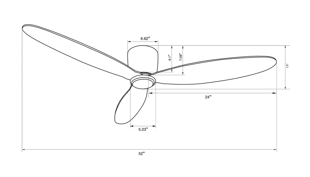 Lucci Air Radar 52" DC Ceiling Fan