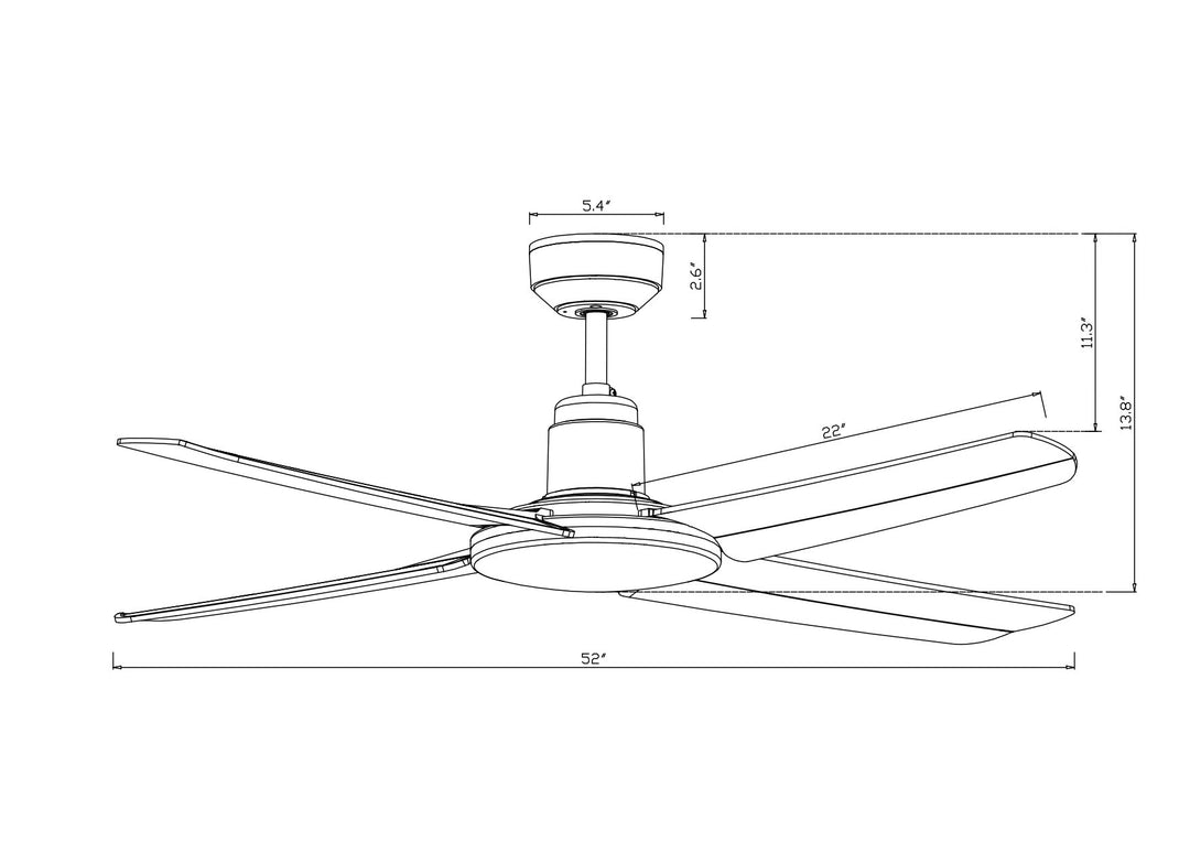 Lucci Air Nautilus 52" Outdoor Ceiling Fan