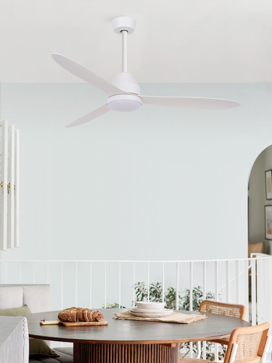 Lucci Air Whitehaven 56" Indoor/Outdoor Smart Wi-Fi DC Ceiling Fan with LED Light